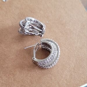 Elegant Silver Hoop Earrings